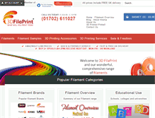 Tablet Screenshot of 3dfilaprint.com